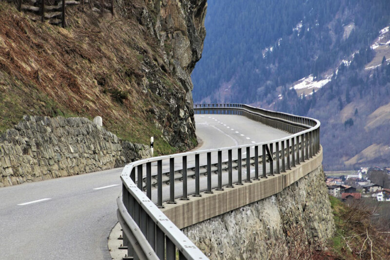 Road through the gorge