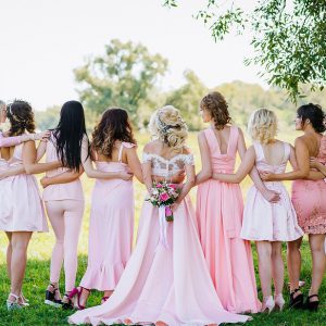 Bridesmaid on a wedding