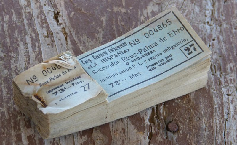 Old bus tickets