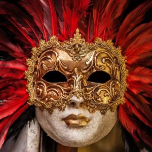 Venetian mask in a dream