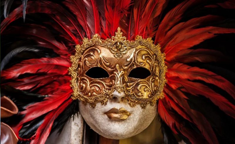 Venetian mask in a dream
