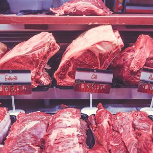 Fresh meat in the store