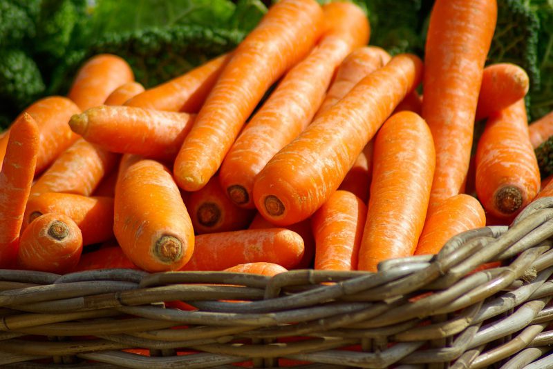 Basket full of carrots