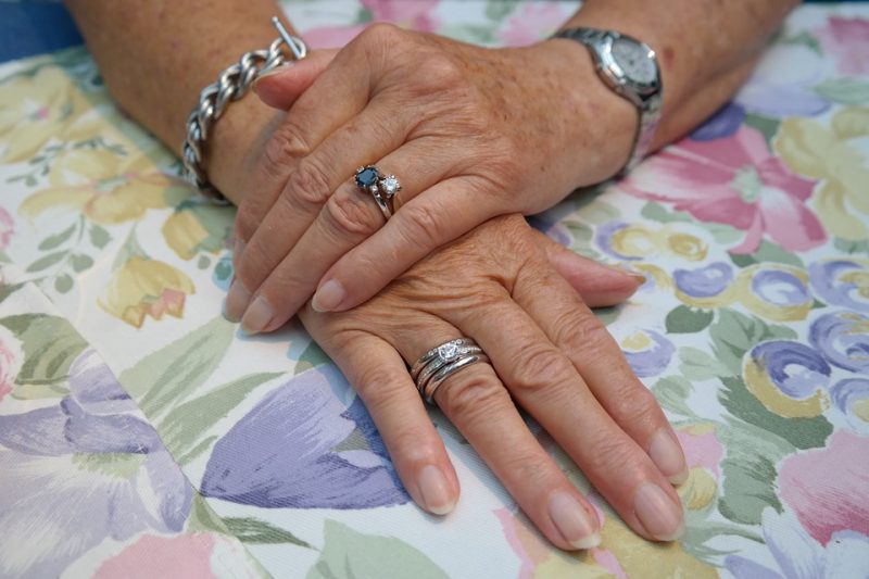 Fingernails of an old lady