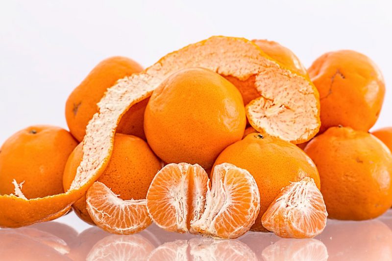 Mandarin fruit illustration