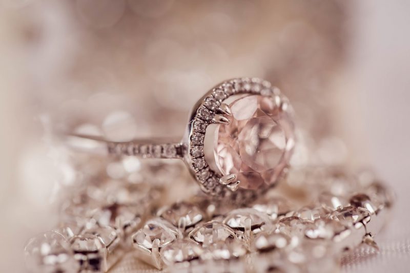Diamond ring and necklace