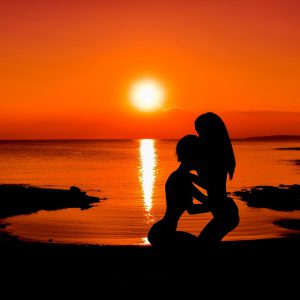 Two nymphomaniacs in a sunset