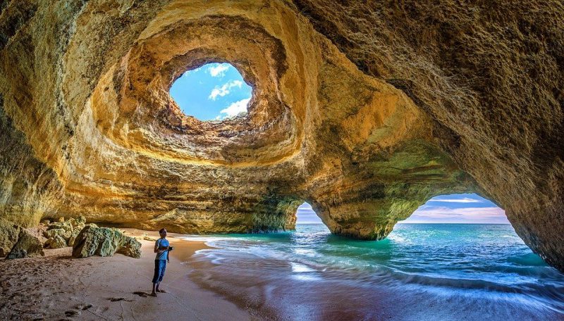 Algarve cave in Portugal