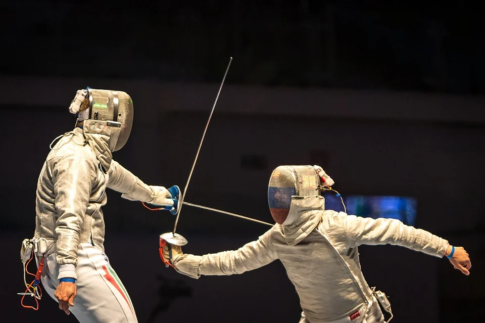 Two person fencing (sport)