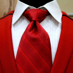 Red tie
