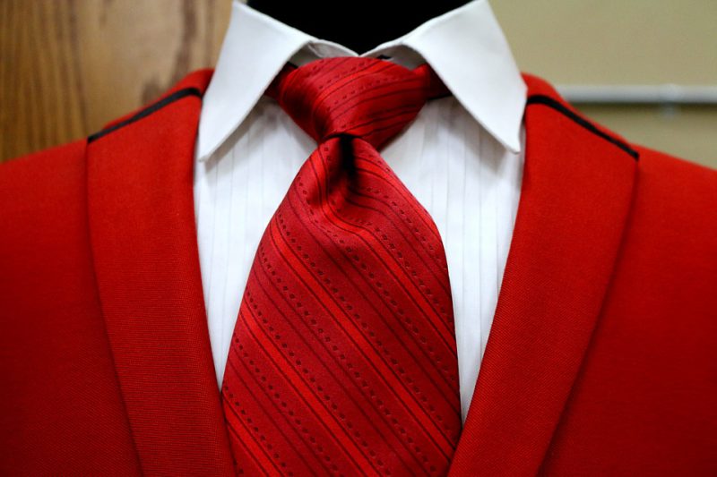 Red tie