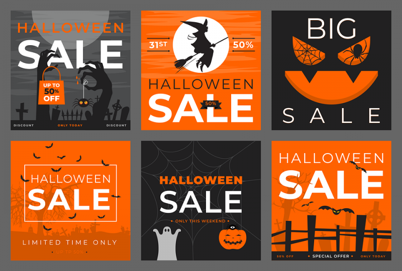 Halloween sale ad