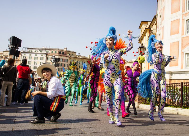 Parade on the city street