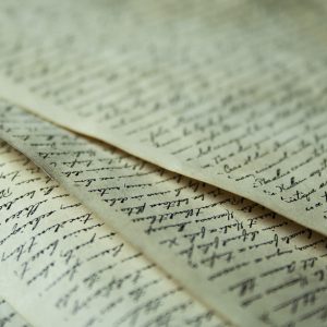 Sheets of written letters