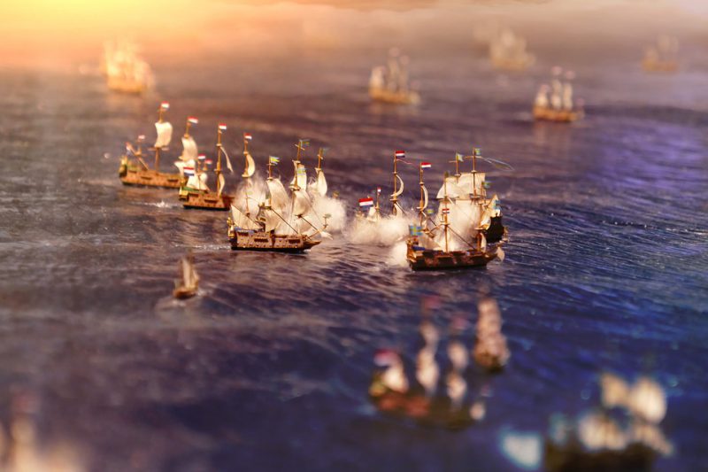 A naval battle in a dream