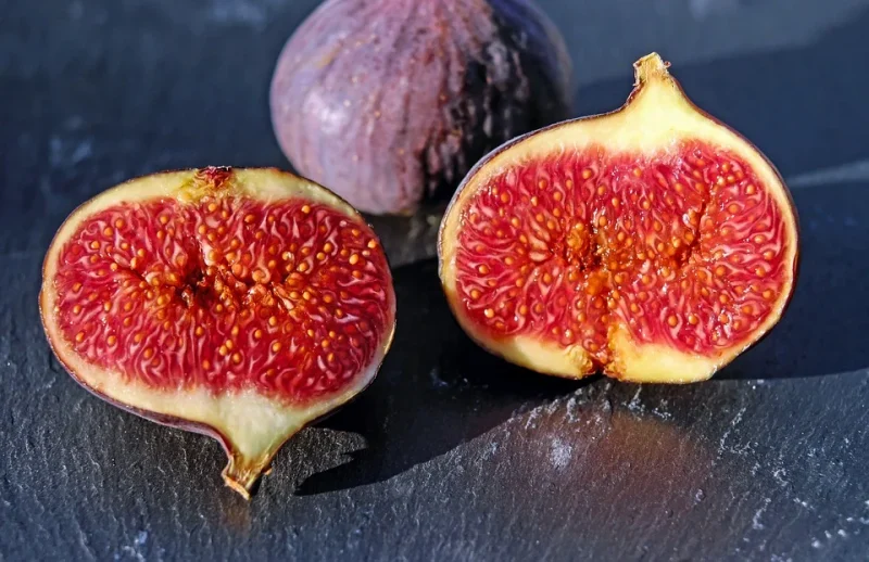 Fig cut in half