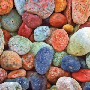 Colored stones