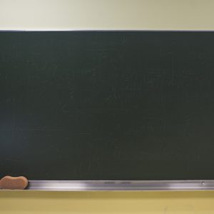 School blackboard on the wall