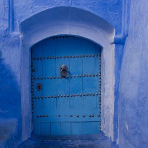 Old blue door