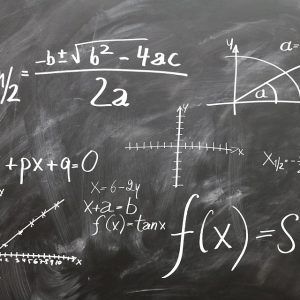 Written calculations on a board