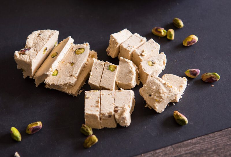 Halvah with pistachios