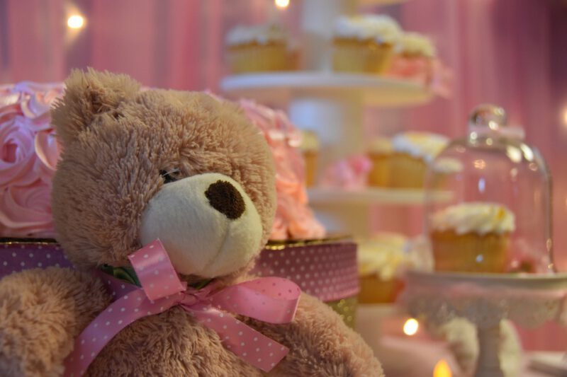 Teddy bear gift for baby shower