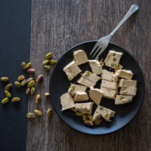 Halvah on a plate