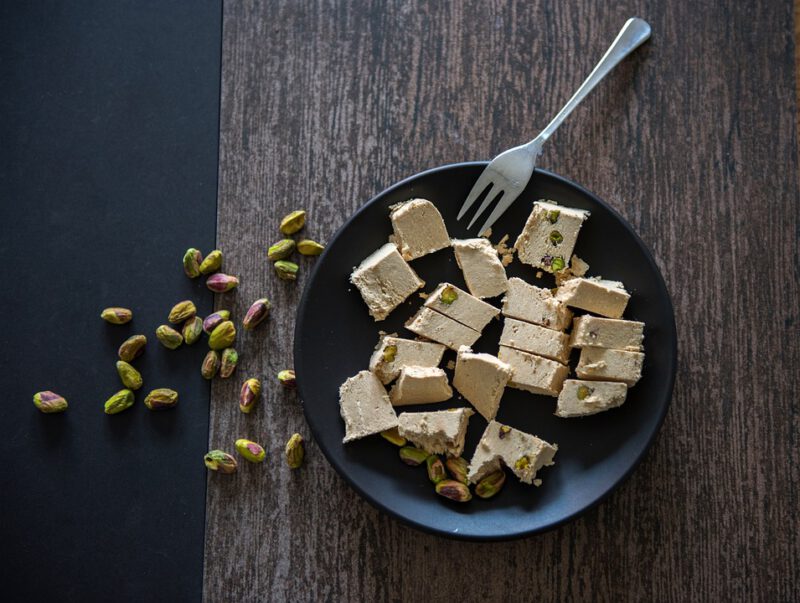 Halvah on a plate