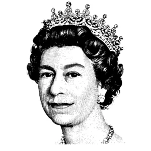 Queen of England illustration