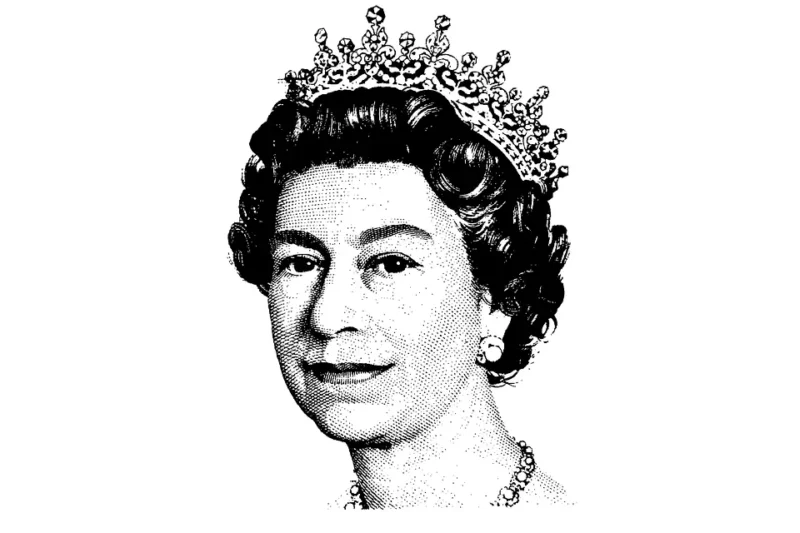 Queen of England illustration