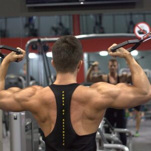 Guy training in a gym