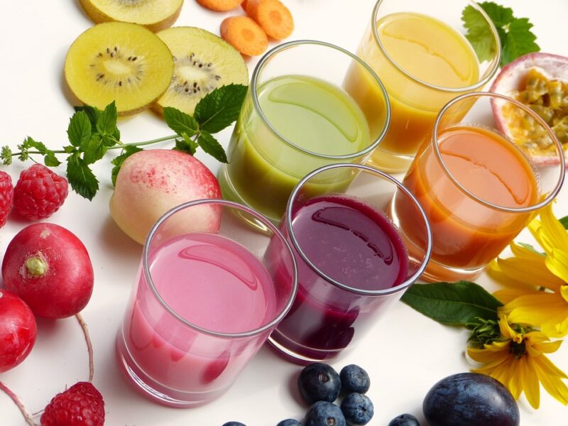 Juices from different fruits